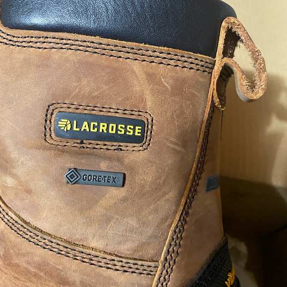 LaCrosse Men's Brown and Black SteelToe Work Boots- only tried on never worn - Picture 2 of 5